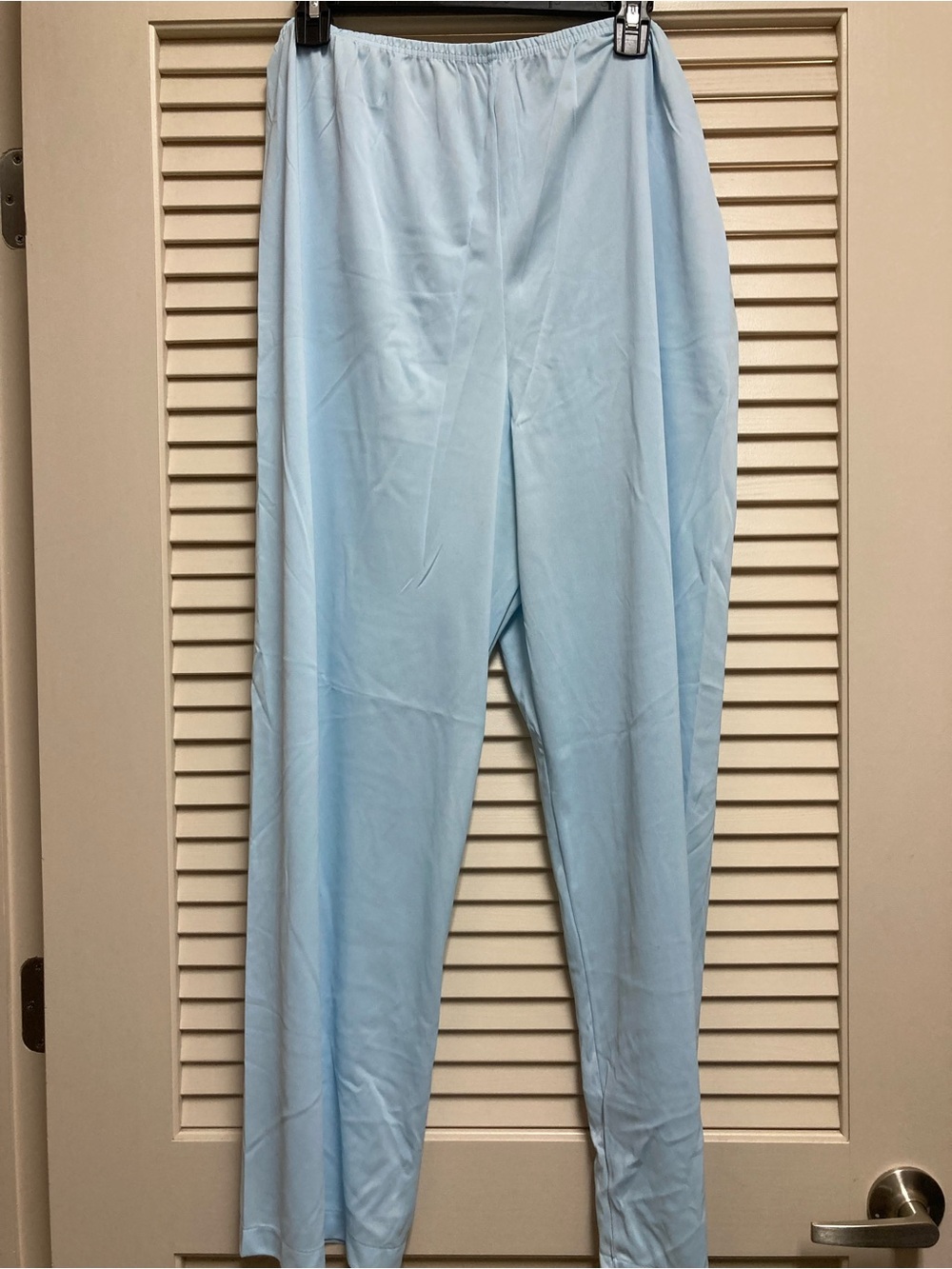 Vanity Fair Blue Sleep Pajama Pants Wide Leg XLGE Nylon